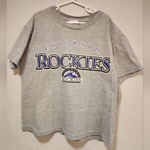 Gray Colorado Rockies Kids T-Shirt